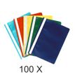 Exacompta - 100 Chemises de présentation à lamelles - couleurs assorties