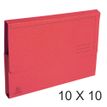 Exacompta Forever - 10 Paquets de 10 Chemises poche - 290 gr - rouge