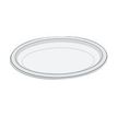 Guillin Rondopack - assiette - fiber white - Taille 23 cm - hauteur 2.2 cm - jetable (pack de 50)