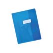 2012346002554-Oxford - Protège cahier sans rabat - 24 x 32 cm - Cristal Luxe - bleu-Angle gauche-0