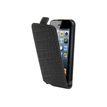 Muvit Slim - Protection à rabat pour iPhone 5, 5s - croco noir