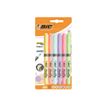 3086123593725-BIC Highlighter Grip - Pack de 6 surligneurs pastels-Avant-0