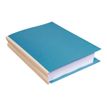 3288587701108-Exacompta Forever - 10 Paquets de 25 Chemises dos toilé - 320 gr - bleu vif-Angle gauche-2