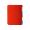 3130630039129-Exacompta - Intercalaire personnalisable 12 positions - A4 - polypropylène coloré-Avant-1