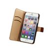 Muvit Wallet Folio - Protection à rabat pour iPhone 6 - brun