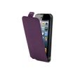 Muvit Made in Paris python slim - Protection à rabat pour iPhone 5, 5s - violet