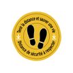 0404000020066-Logistipack - Sticker rond de sol distanciation - 40 cm de diamètre-Avant-0