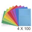 Exacompta Forever - 4 Paquets de 100 Chemises à fenêtre - 120 gr - couleurs assorties