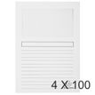 Exacompta Forever - 4 Paquets de 100 Chemises à fenêtre - 120 gr - blanc