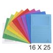 Exacompta Forever - 16 Paquets de 25 Chemises à fenêtre - 120 gr - couleurs assorties