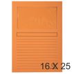 Exacompta Forever - 16 Paquets de 25 Chemises à fenêtre - 120 gr - orange