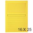 Exacompta Forever - 16 Paquets de 25 Chemises à fenêtre - 120 gr - jaune
