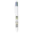 3086123686694-BIC 4 Couleurs Messages - 3 Stylos à bille 4 couleurs - 1 mm - Décors assortis Collection Exams--3