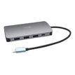 8595611705441-i-Tec USB-C Metal Nano Dock - Station d'accueil - USB-C / Thunderbolt 3 - VGA, HDMI - GigE - 11-Arrière-6