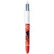 3086123689923-BIC 4 Couleurs Pompiers - Stylo à bille 4 couleurs - 1 mm - différents modèles disponibles--1