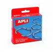 8410782004554-APLI - Anneaux de classeur - 46 mm de diamètre - métal - pack de 10--0