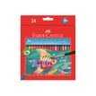 4005401144250-Faber-Castell - 24 Crayons de couleur aquarellables + 1 pinceau-Avant-0