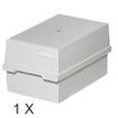 9002493055797-Exacompta - Boîte à fiches avec 2 intercalaires - A4 - pour 1200 cartes - gris lumière--0