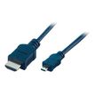 MCL Samar - câble HDMI haute vitesse avec ethernet type A (M) vers micro HDMI type D (M) - 1 m