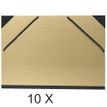 3157401004155-Exacompta - 10 Cartons à dessin à élastiques - 32 x 45 cm - kraft--0