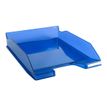 Exacompta COMBO Glossy - Corbeille à courrier bleu royal translucide