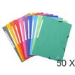 3130630055105-Exacompta - 50 Chemises sans rabat - A4 - couleurs assorties--0