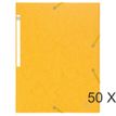 Exacompta - 50 Chemises à 3 rabats monobloc - A4 - jaune
