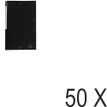 Exacompta Opak - 50 Chemises à 3 rabats polypro - A4 - noir