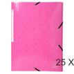 Exacompta Iderama - 25 Chemises à rabats maxi capacity - rose (gaufrées pelliculées)