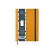 3108724521287-Oberthur Carmen - Carnet de notes souple A6 - ligné - moutarde-Avant-0