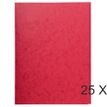 Exacompta - 25 Chemises sans élastique avec 3 rabats - A4 - rouge