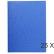 Exacompta - 25 Chemises sans élastique avec 3 rabats - A4 - bleu