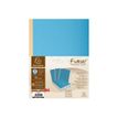 3288587701108-Exacompta Forever - 10 Paquets de 25 Chemises dos toilé - 320 gr - bleu vif-Avant-1