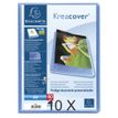 3130632057428-Exacompta KreaCover - 10 Porte vues personnalisable - 80 vues - A4 - bleu--0