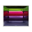 Exacompta Ecobox - Module de classement 4 tiroirs - gris/ arlequin transparent