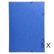 Exacompta - 5 Chemises à 3 rabats - A3 - bleu