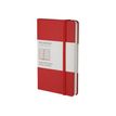 Moleskine Pocket - Carnet - 9 x 14 cm - 192 pages - Petits carreaux - rouge