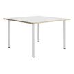 Table de réunion carrée ARTEFACT - 140 cm - Pieds tube - Orme