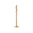 Porte-manteau en bois naturel avec porte parapluie EASYCLOTH - orange