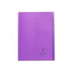 Clairefontaine Koverbook - Cahier polypro A4 (21x29,7 cm) - 96 pages - grands carreaux (Seyes) - violet