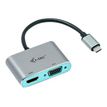 8595611702778-i-Tec - Adaptateur vidéo - USB-C mâle pour HD-15 (VGA), HDMI femelle - 15 cm - gris sidéral --Angle gauche-1