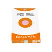 Exacompta - Pack de 100 Fiches Bristol - A5 - petits carreaux - non perforées - couleurs assorties