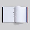 8422593479018-THE ORIGINAL NOTEBOOK, couverture souple, A4, quadrillage 5x5 mm + lisse , 120 feuilles de 2 couleurs, --2