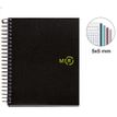 8422593060407-Miquelrius Eco Design - Cahier de notes - reliure à spirale - A6 (105 x 148 mm) - 100 feuilles / 200 pages - petits carreaux - black ec-P_620557_1-0