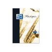 Oxford - Cahier de musique 24 x 32 cm - 48 pages - pages à portée et grands carreaux