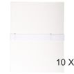 Exacompta - 10 Chemises extensibles 1 rabat à sangle scratch - blanc