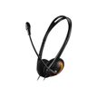5291485002985-CANYON CNS-CHS01BO - Casque filaire avec micro - noir/orange-Angle droit-0
