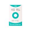 3130630136033-Exacompta - Pack de 100 Fiches Bristol - 12,5 x 20 cm - petits carreaux - perforées - blanc-Avant-0