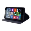 Muvit Wallet - Protection à rabat pour Microsoft Lumia 640 XL - noir