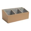 Exacompta OfficeByMe - Organiseur de bureau 4 compartiments - beige
